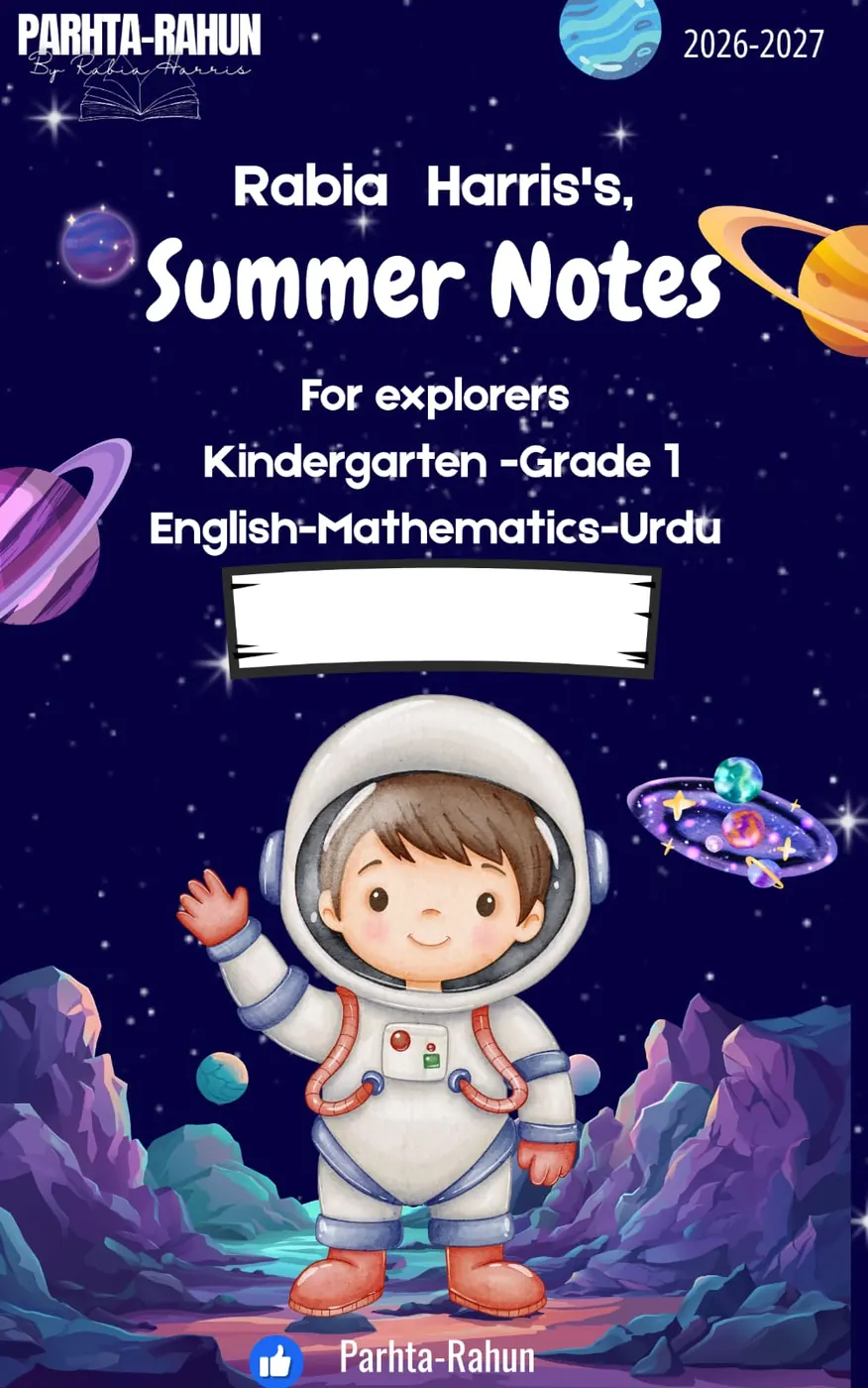 Summer Notes — KG2 – Grade 1 — KG2 – Grade 1